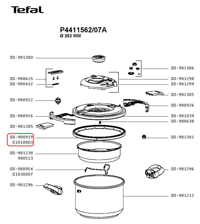 قطعات زودپز تفال